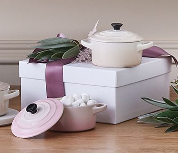 Mini Cocottes in Shell Pink and Meringue