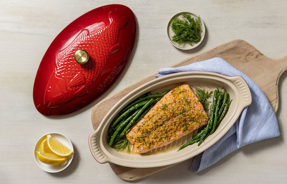 How to Use the Le Creuset Fish Baker