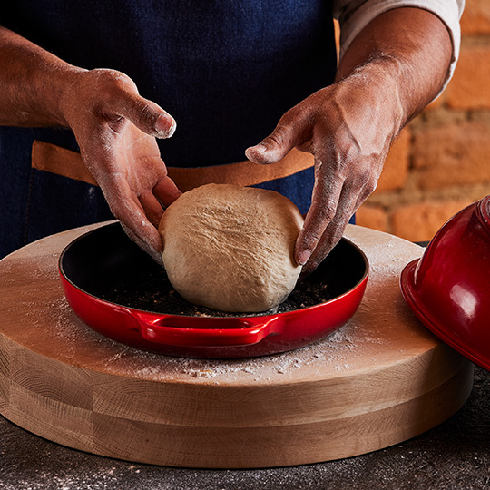 Cast Iron Bread Oven Cerise - Low Profile