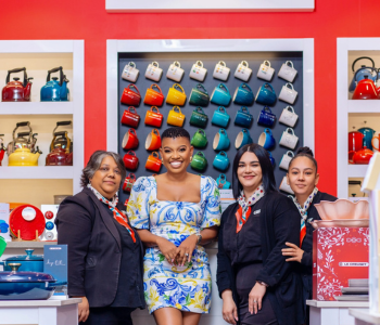 Zanele with Le Creuset Store Staff