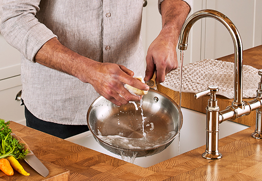 stainless steel fry pan