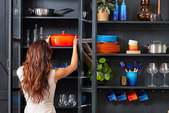 red felt protectors for placing between cookware when stacking