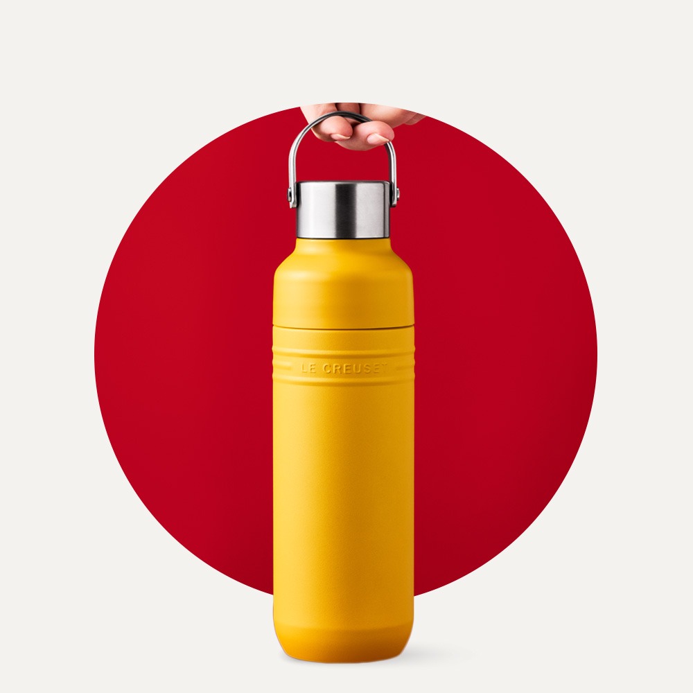 On The Go Waterbottle being held