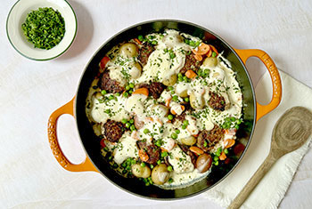 meatballs in an everyday pan