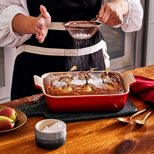 elegant roasted duck in a rhone red dutch oven