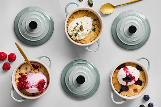 assorted cookware in sea salt