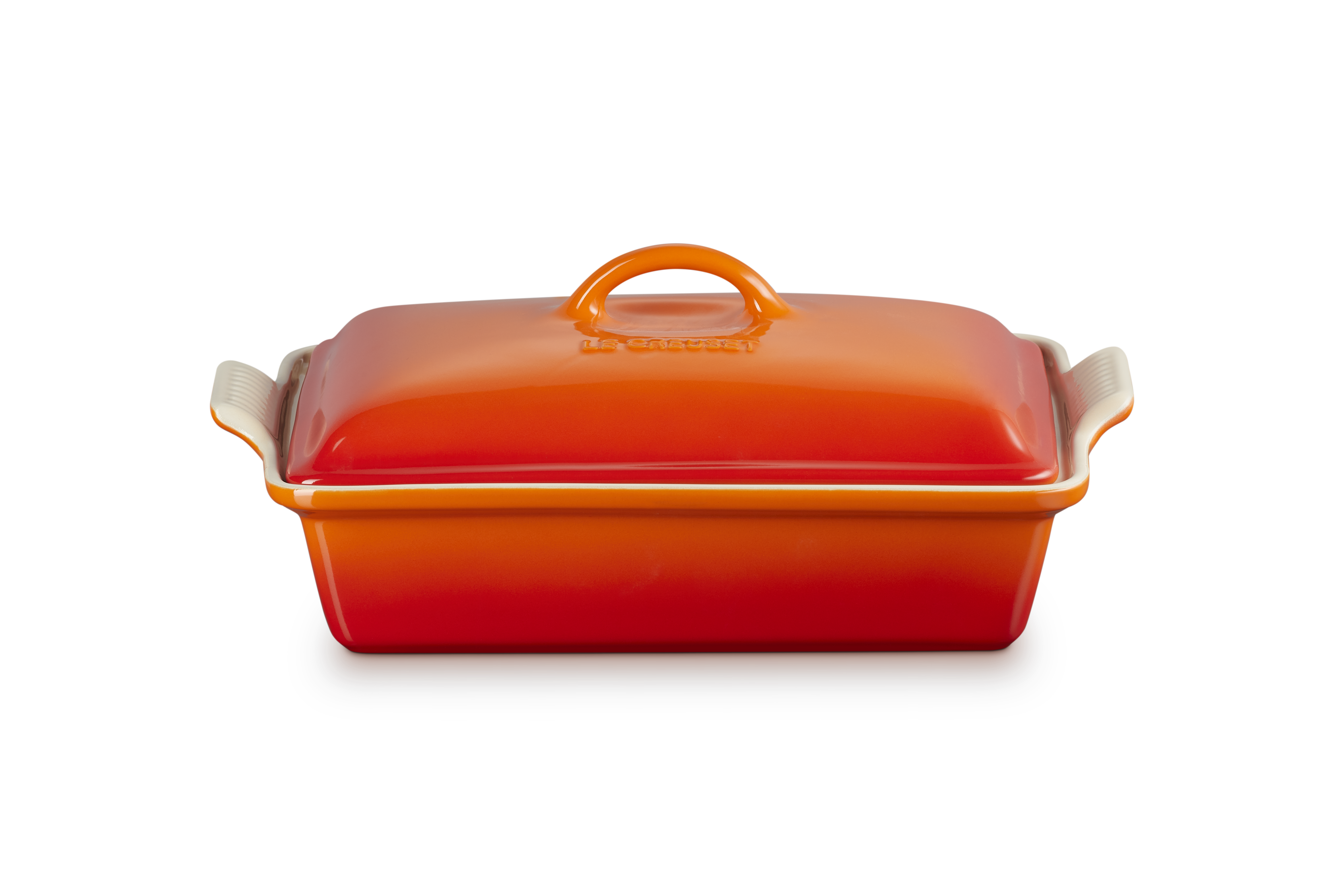 Stoneware Heritage Dish with Lid in Flame