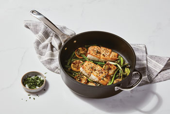 fish in a nonstick skillet