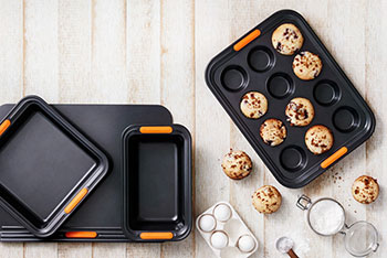 cookie cake and muffin pans