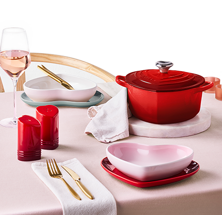 Le Creuset Sorbet Collection lifestyle shot