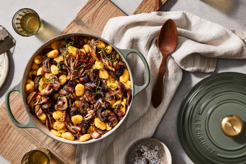Gnocchi Parisienne in Mushroom Thyme Cream Sauce