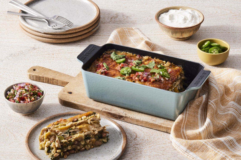 Tomatillo Enchilada Casserole