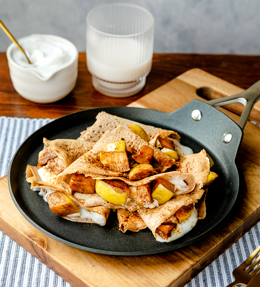 Stewed Apple Crepes