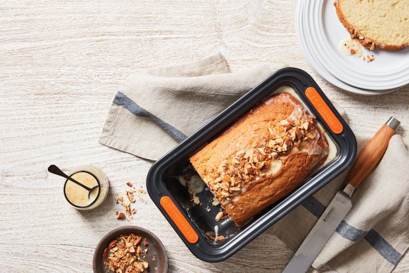 Brown Butter Pound Cake with Nutmeg Glaze