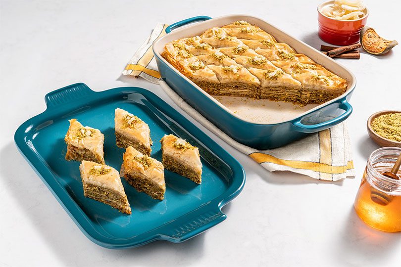 Baklava with Honey, Pistachios and Ginger