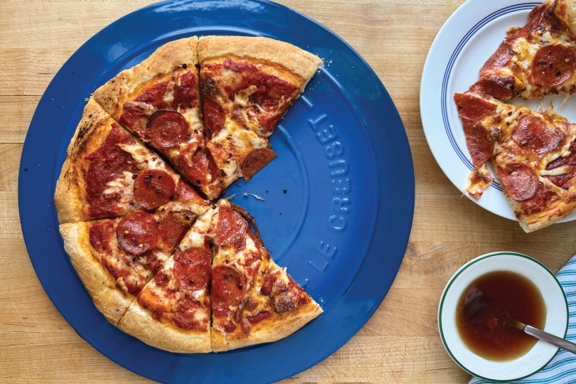 Pepperoni Pizza with Hot Honey