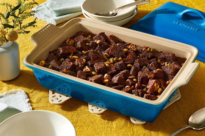 Chocolate Pound Cake Bread Pudding