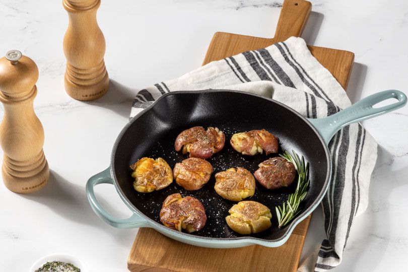 Herbes de Provence Crispy Smashed Potatoes