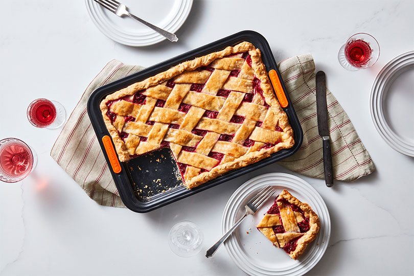 Cranberry Sage Slab Pie