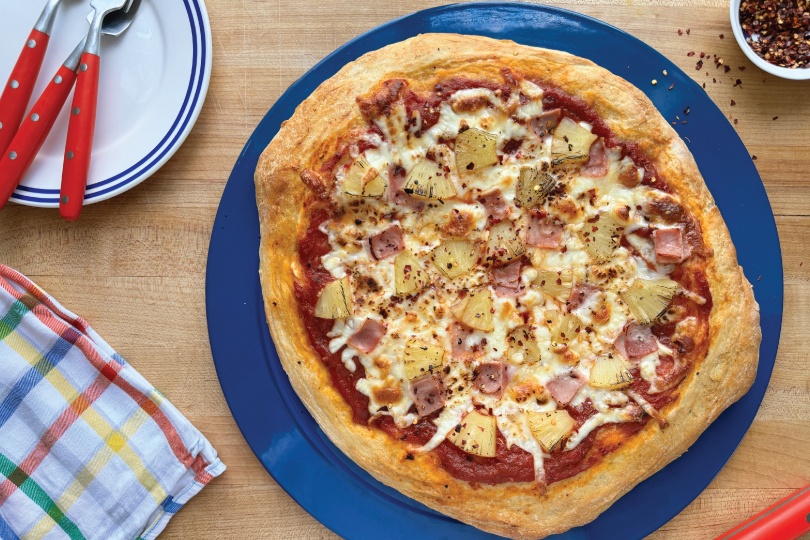 Ham and Pineapple Hawaiian Pizza