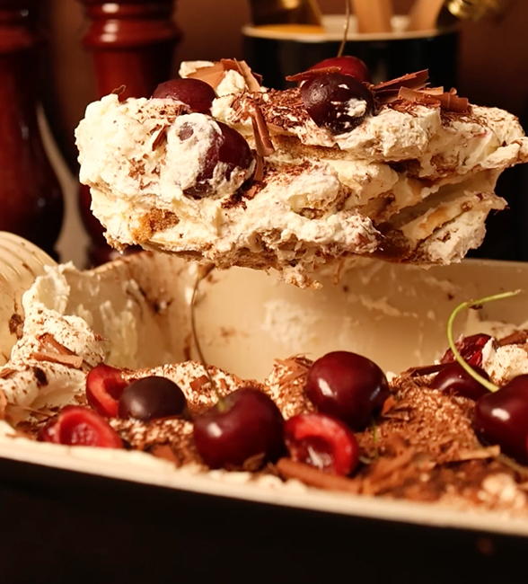 Cherry & Dark Chocolate Tiramisu