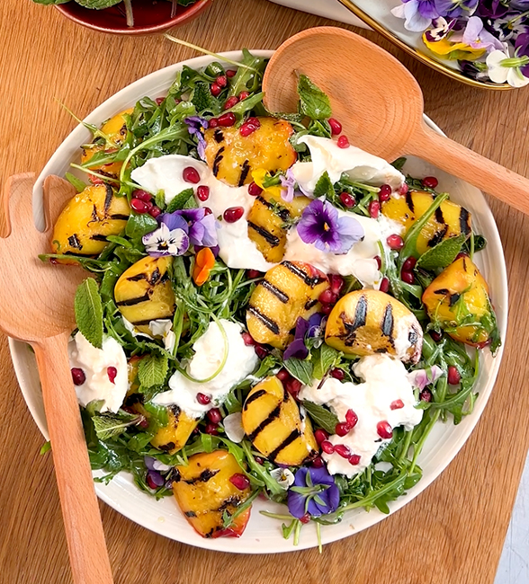 Peach & Burrata Salad