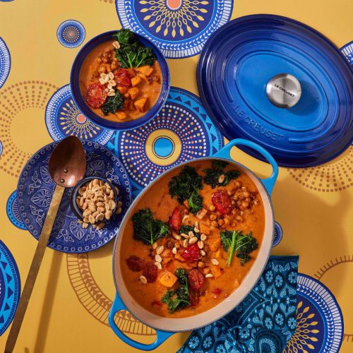 West African Peanut Soup with Chickpeas